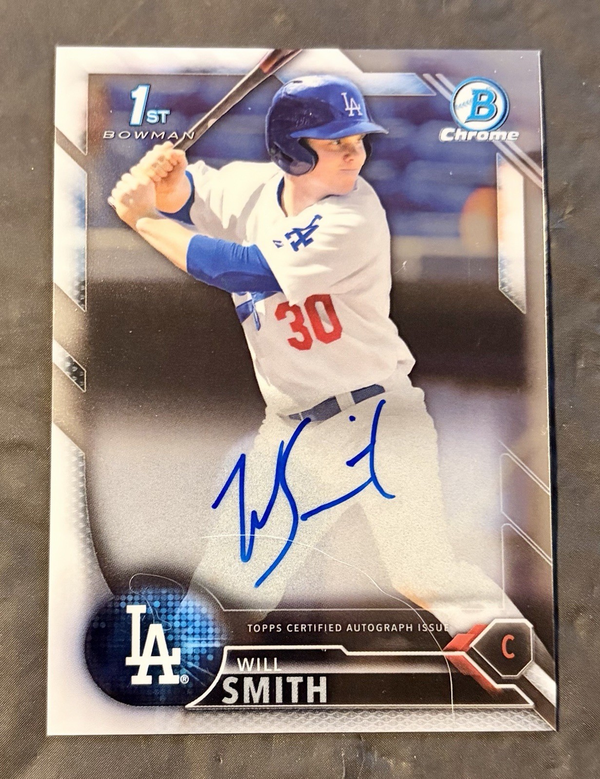 2016 Bowman Draft - Chrome Draft Pick Autographs Will Smith #CDA-WS (AU, RC)