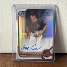 2022 Bowman - Chrome Prospect Autographs Gavin Conticello #CPA-GC Refractor /499
