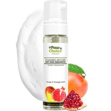 Waterless Dog Dry Shampoo - Hypoallergenic Foam, Deodorizes Cleans Fur