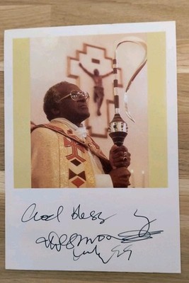 Bischof Desmond Tutu - Signiertes Bild