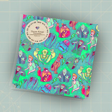 Scooby Doo Shaggy Monsters Green DBP 1 Yard Fabric Seamless Design Appr 59x36
