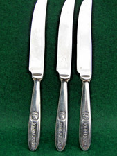 3 JOHN DEERE full size DINNER KNIVES FLATWEAR collectible memorabilia TRACTOR