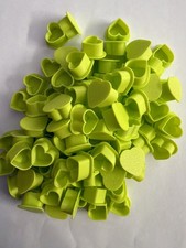 Heart Shaped Tattoo Ink Cups Caps Medium 13 100pcs Plastic Disposable