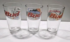 Budweiser NASCAR glasses