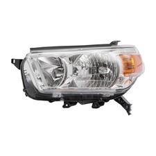 2010-2013 Toyota 4Runner Left Halogen Headlight Driver Side Black Housing
