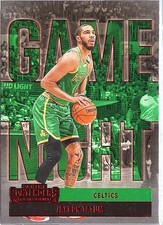 2020-21 Panini Contenders #17 Jayson Tatum Game Night Ticket Red