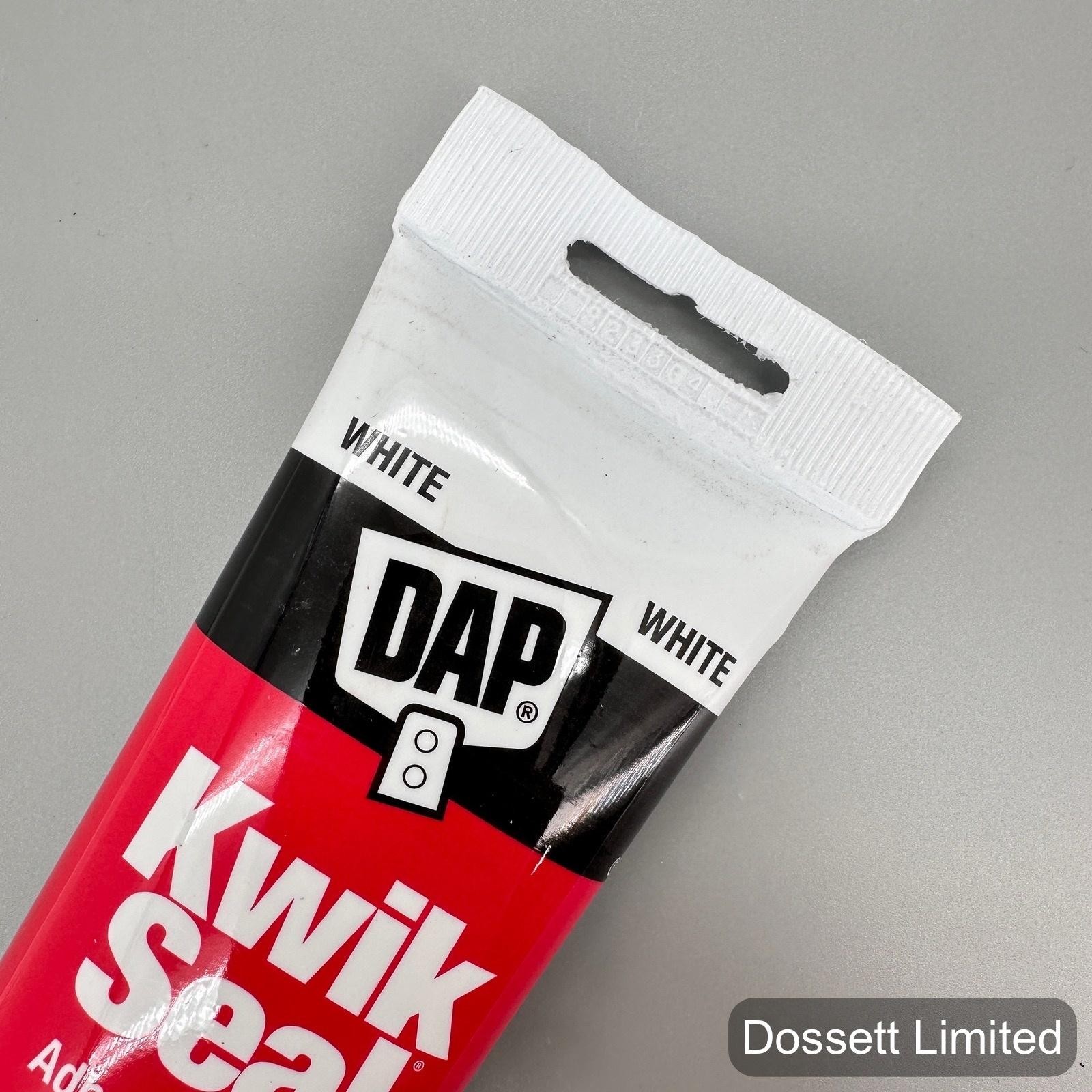 DAP Kwik Seal Adhesive Caulk White 5.5 fl oz Kitchen Bath Plumbing Waterproof