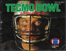 MANUAL ONLY Tecmo Bowl Nintendo NES, 1989 Clean Complete
