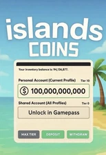 Roblox Islands - 100 Billion Coins, Cheapest On Market! Instant Delivery! 🚚 📦