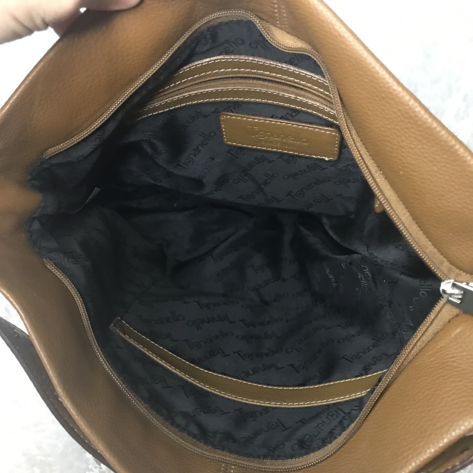 Tignanello Shoulder Bag Leather Patchwork Buckle … - image 7