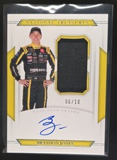 2021 Panini National Treasures Brandon Jones Race Gear Graphs /10 #RGG-BJ Auto