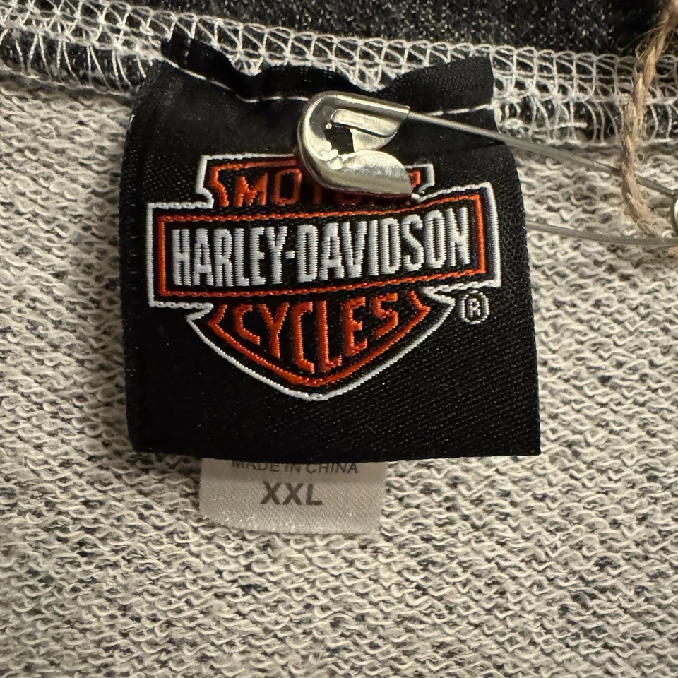 Camisa Harley Davidson Mujer XX-Grande Gris Recortada Hombro Descubierto Top El Paso TX Foto 4 de 4