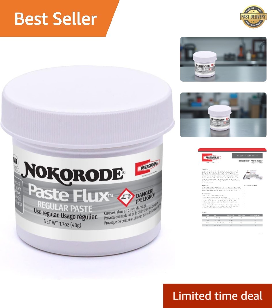 Nokorode Paste Flux, Cleans and Fluxes, Plumbing, 1.7 oz.