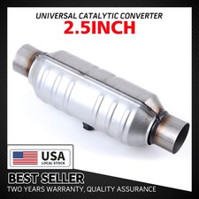 2.5 Inch Universal High Flow Catalytic Converter Inout Weld-on O2 Port Epa