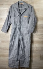 Big Mac Mens Size 38 Gray Herringbone Jumpsuit Coveralls Workwear Russia