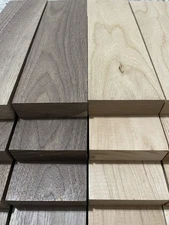 Set 16pc Wood board  1”x2”x10”+. Cherry and Dark Walnut Solid Cutting Boards S2