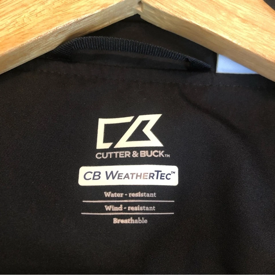 NFL Saints Jacket Windbreaker Mens Large Football Black V-Neck Athletic Sports - Image 2 of 4