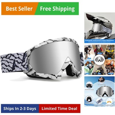 Dirt Bike Goggles - Polarized MX Helmet Goggles for ATV, Motocross, Off-Road ...