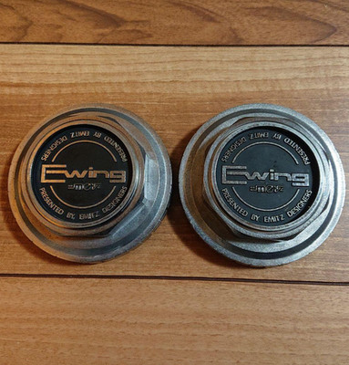 1987 WORK Ewing Emitz Center Caps 2 Stück 96,5 mm JDM Old School Vintage...