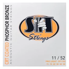  CRT Coated Phosphor Bronze Acoustic Guitar Strings (S.I.T.), Pro Light (11-52)
