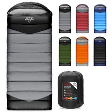 Sleeping Bag for Adults Cold Weather  Warm, Lightweight Backpacking Camping ...