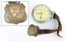 Tlingit Northwest Coast Native American Indian Sterling Silver Elgin Watch - CR5