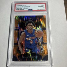 2023-24 Panini Select Mezzanine Level Ausar Thompson #316 Orange Flash PSA 10