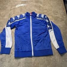 Kappa boys blue zip up activewear jacket size 12 Logo on the sleeves