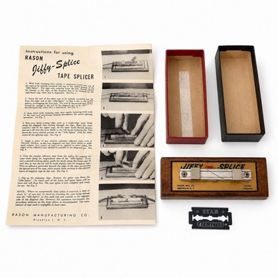 Vintage Rason Jiffy Splice Audio Tape Splicer Reel to Reel Editing Tool Brooklyn