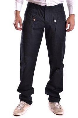 Dirk Bikkembergs Dark Blue Pants REF-21451
