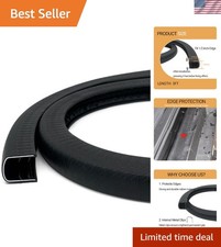 U-Shape Edge Banding - Fits 1/2" Edge, Rubber Trim for Sharp/Rough Surfaces, ...