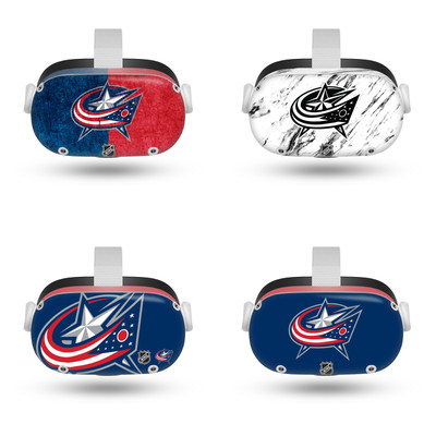 OFFICIAL NHL COLUMBUS BLUE JACKETS VINYL STICKER SKIN DECAL COVER FOR META QUEST