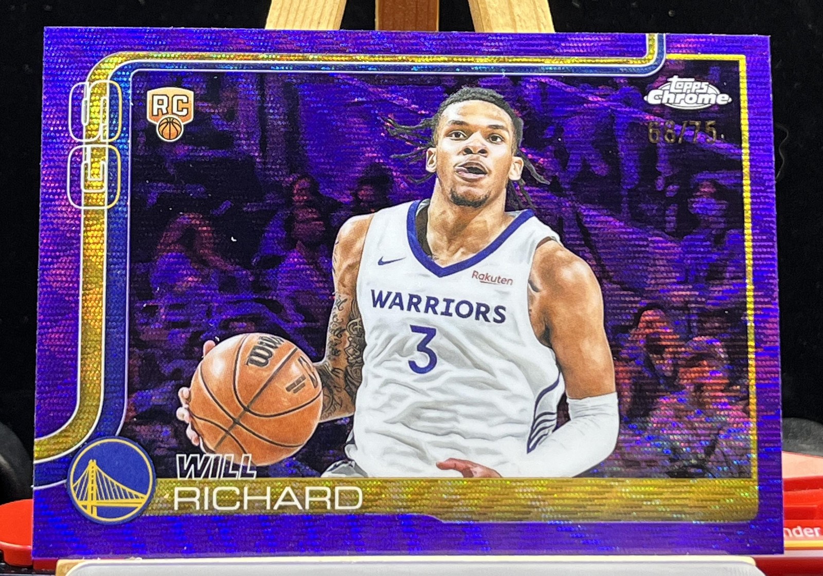 2025-26 Topps Chrome Will Richard #287 RC Purple Wave Refractor /75