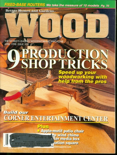 1998 Better Homes And Gardens Wood Magazine: Corner Entertainment Center