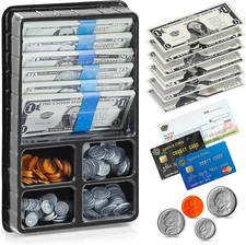 Play Money Set for Kids, Fake Pretend Cash   Looks Real, Best Toy Currency for F