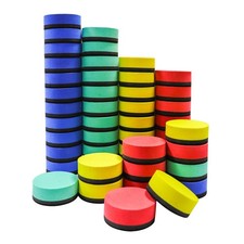 Mini Dry Erase Erasers, 48 Pack Magnetic Whiteboard Dry Erasers Chalkboard Cl...