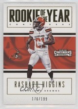 2016 Panini Contenders Rookie of the Year Gold 176/199 Rashard Higgins #29 0f8