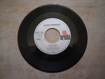 Single Vinyl Alvin Stardust ''Jealous Mind + Guitar Star'' Ariola 1974
