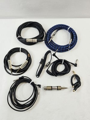 Misc Lot Of 8 - Whirlwind Spectraflex Dynamike Instrument Cables & Connectors