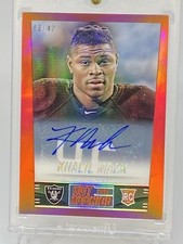 2014 Khalil Mack Score Red Hot Rookie Auto RC  SP 03/47 REFRACTOR AUTOGRAPHED