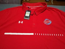 Florida Southern Mocs Polo Shirt Men 5XL Red Under Armour Hockey Sports College
