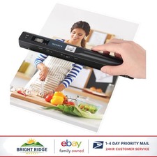 Handheld Scanner with 900 DPI for High-Quality Photo and Document Capture