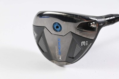 Bois De Parcours Callaway Paradym Ai Smoke Triple Diamant 15° 3 - Arbre Mitsubishi Kai'li White 60 Stiff - Occasion Très Bon état