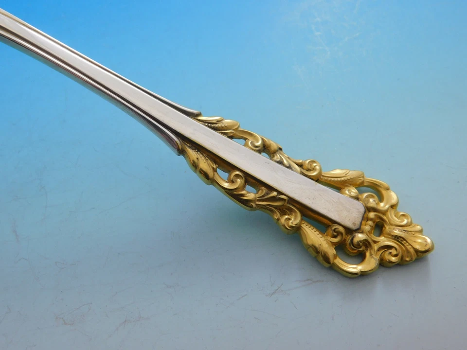 Medici Golden Accent by Gorham Sterling Silver Flatware Set 12 Service 50 Pieces - Image 2 of 4