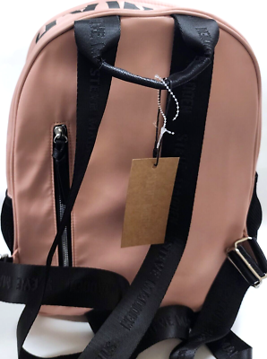 NEW STEVE MADDEN PINK ROSE NYLON,BLACK ACCENT,MINI POUCH