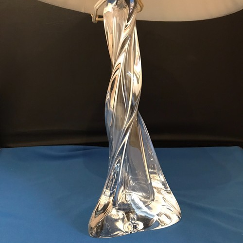 Classic French Hand Shaped Crystal Glass Lamp (c. 1930s-50s) - Picture 11 of 14