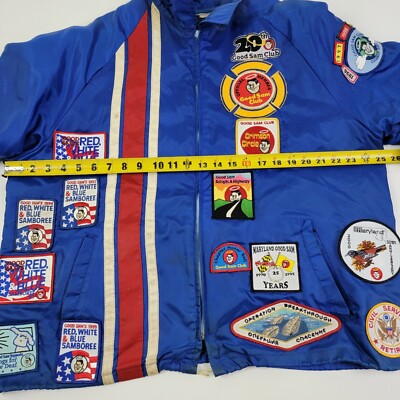 Vintage Good Sam Club Jacket 40+ Rare Patches Windbreaker