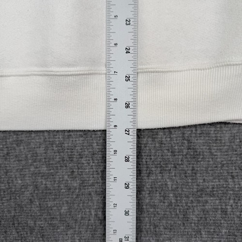 Vintage Basics By Russell Crewneck Sweatshirt Men's Large White Blank USA 90s - Bild 5 von 6