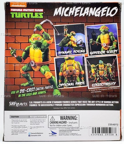 S.H. Figuarts Teenage Mutant Ninja Turtles Michelangelo Figure Bandai 09508 - Picture 5 of 9