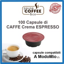 100 capsule cialde Caffè Espresso ("Caffé Crema") compatibili Lavazza A MODO MIO
